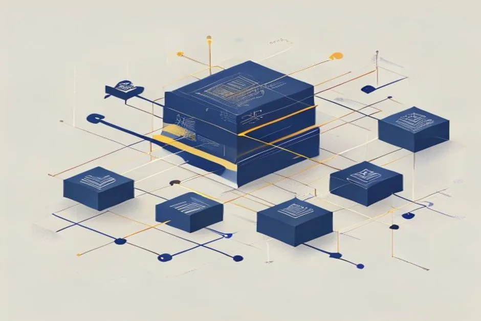 AI SaaS architecture diagram showing data flow between UI, OpenAI provider, vector database, and edge cache
