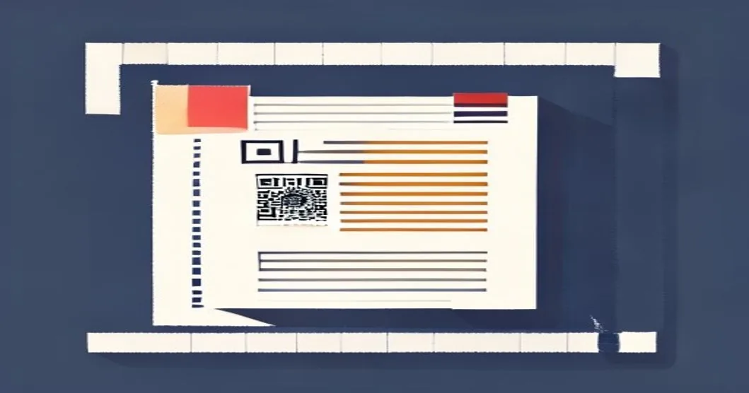 Ilustración de facturación electrónica en Paraguay con software: factura con QR y sello con franja de bandera
