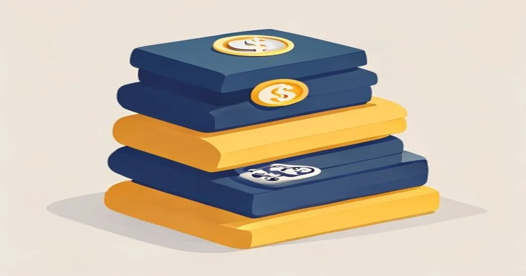 How much does a SaaS MVP cost illustration showing stacked budget bands with dollar sign and calculator